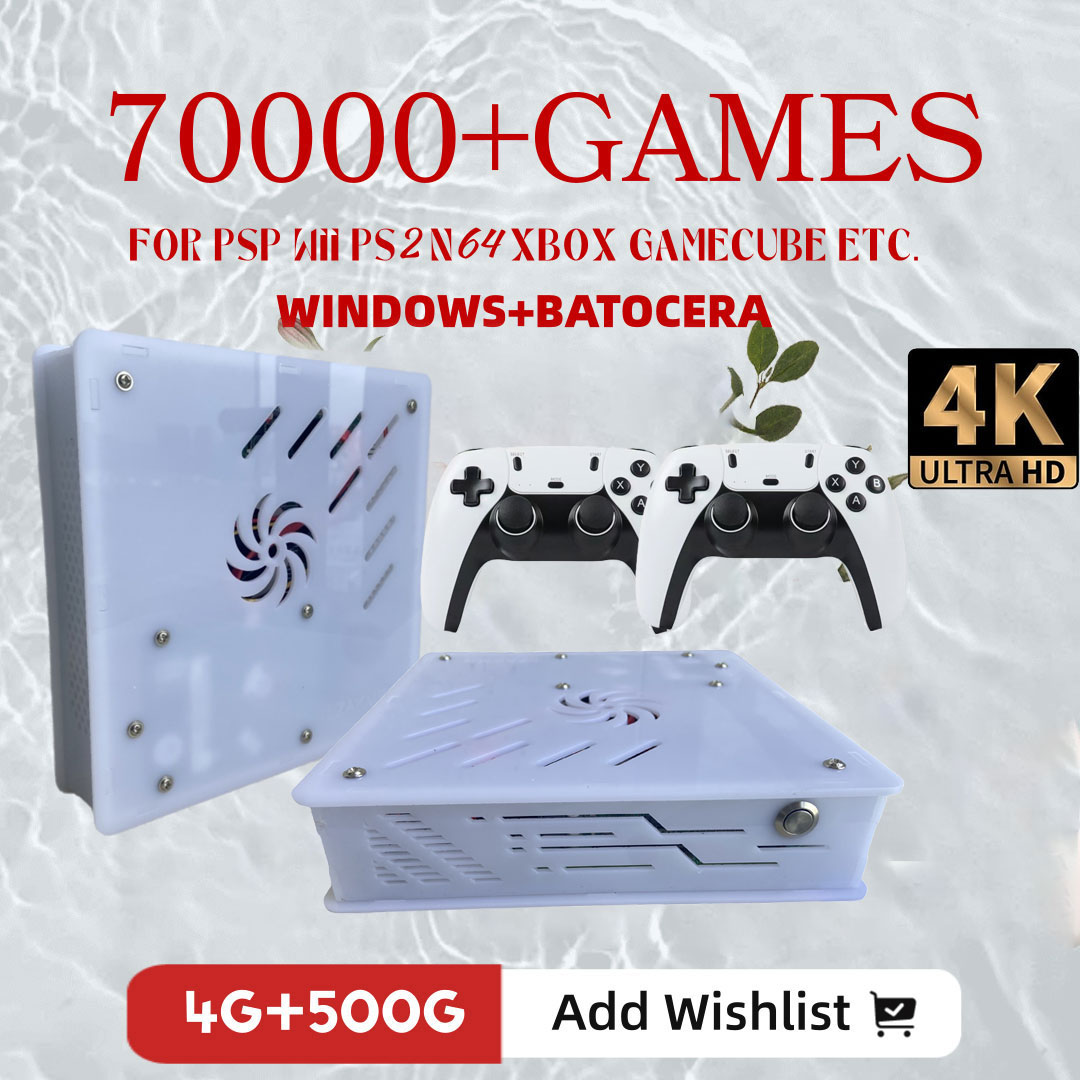 Retro Gaming Kiosk - 2026年新型X8レトロゲーム機500GB | 70,000+ ゲーム | 60種類以上のエミュレーター