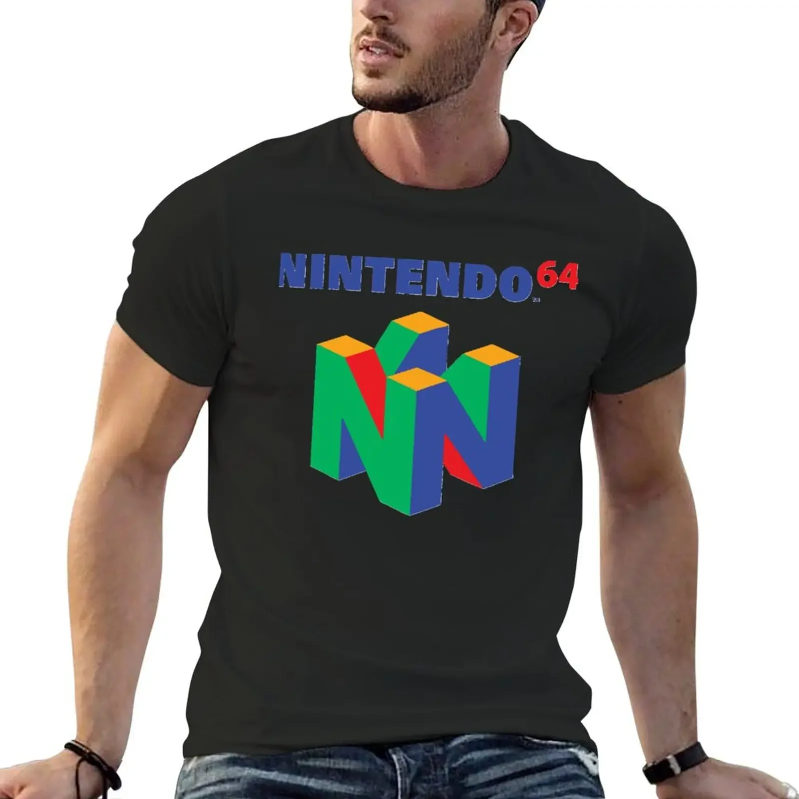 Retro Gaming T Shirt - Nintendos 64 Tシャツ美的服グラフィック tシャツヴィンテージプラスサイズトップスかわいい服メンズグラフィック tシャツヒップホップ 2025
