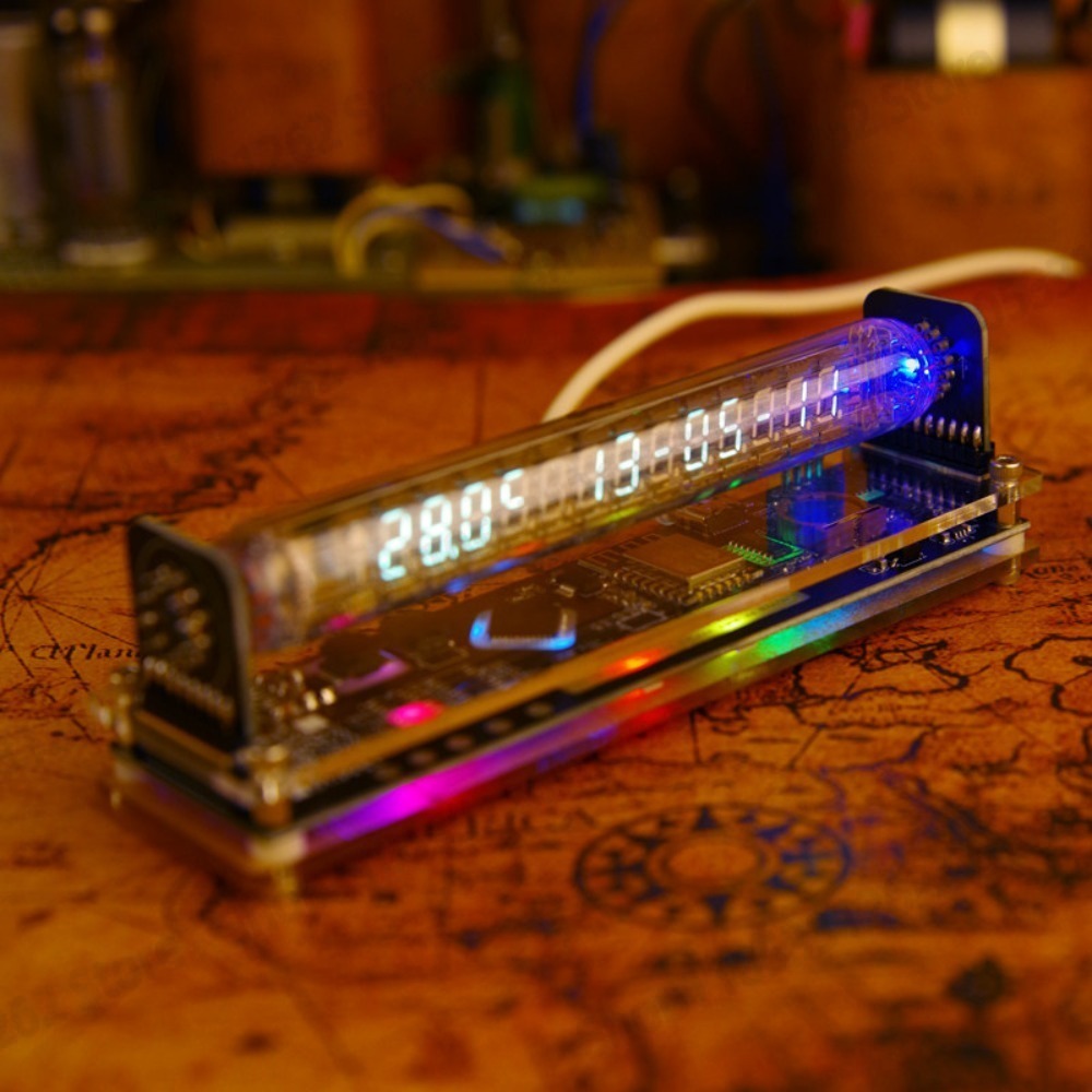 VFD蛍光管時計 IV-27 IV-18 サイバーパンク レ - Retro Gaming Youtube のレビューと価格