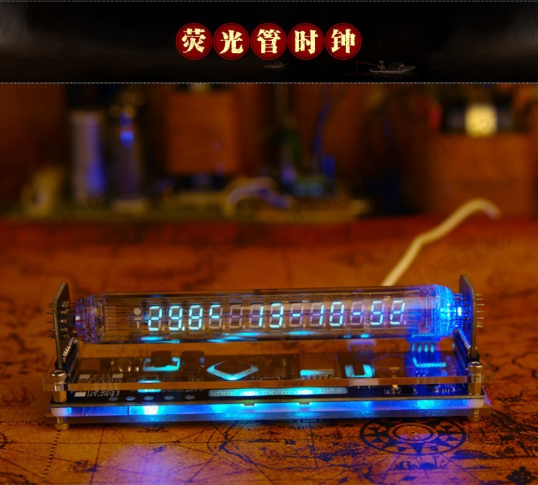 VFD蛍光管時計 IV-27 IV-18 サイバーパンク レ - Retro Gaming Youtube のレビューと価格