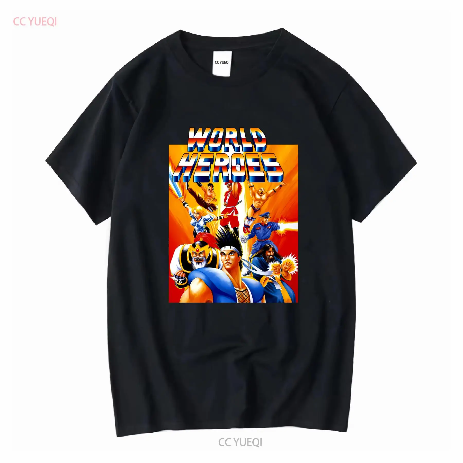 ワールドヒーローズクラシックネオジオビデオゲーム Tシャツヴ - Retro Gaming T Shirt のレビューと価格